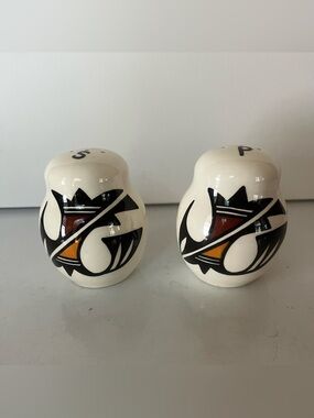 Acoma Ceramic Salt and Pepper Shaker Set from New Mexico